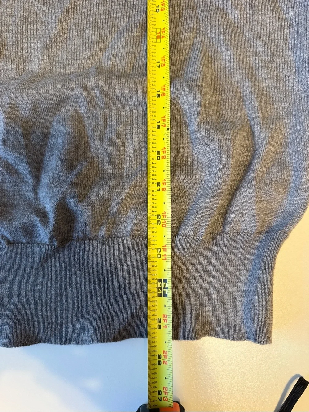 Men's Boss Gray Crewneck Wool Blend Small Sweater